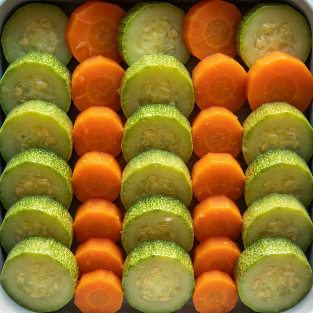 Medallones de Calabacita y Zanahoria al Horno