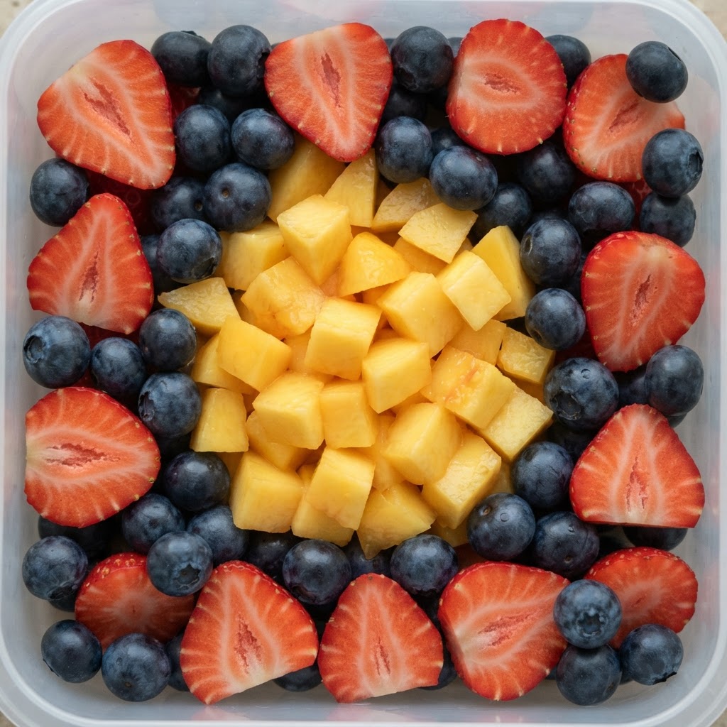 Brochetas Arcoíris de Frutas Frescas
