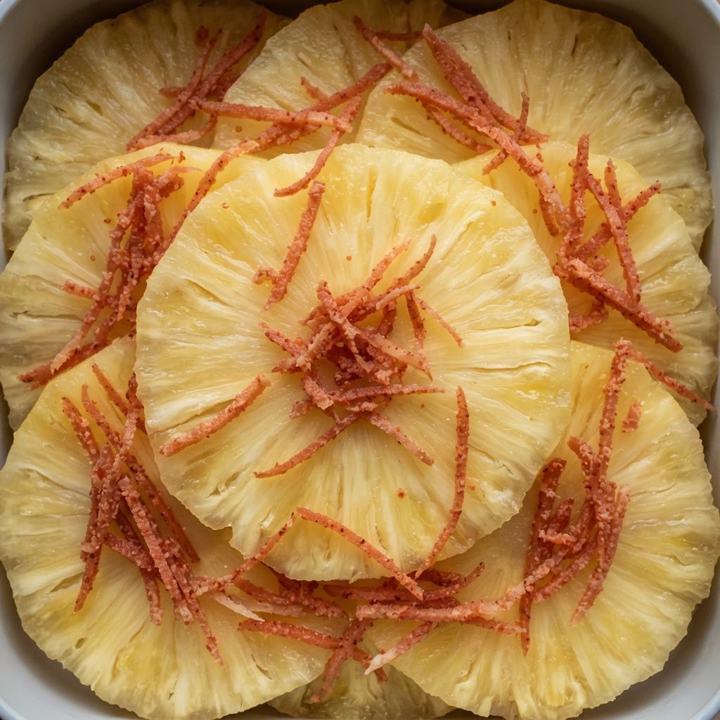 Carpaccio de Piña con Toque de Lima y Menta