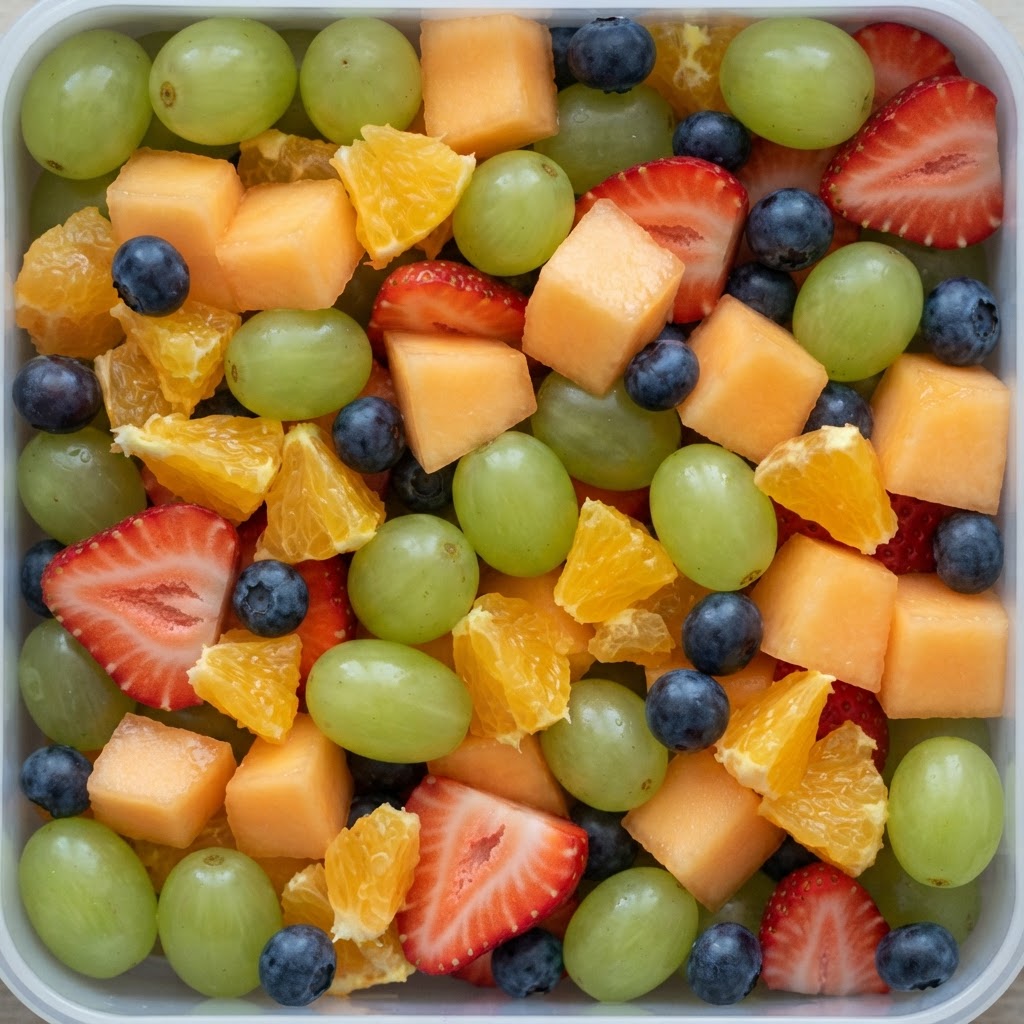 Brochetas de Frutas Arcoíris con Toque Cítrico