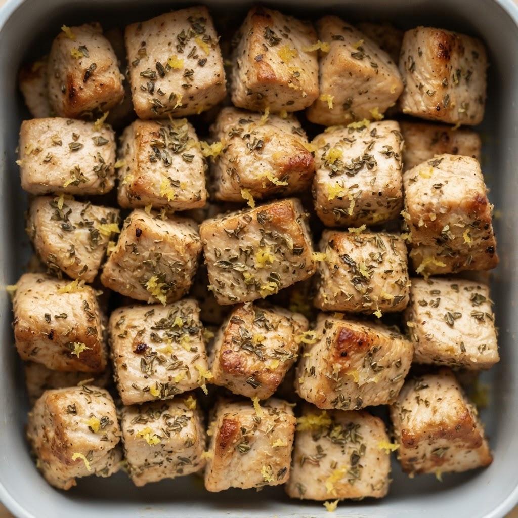 Bocaditos de Pollo al Limón y Hierbas