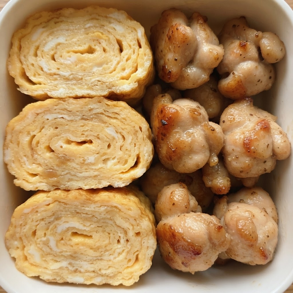 Bocaditos de Pollo y Huevo al Estilo Rollito