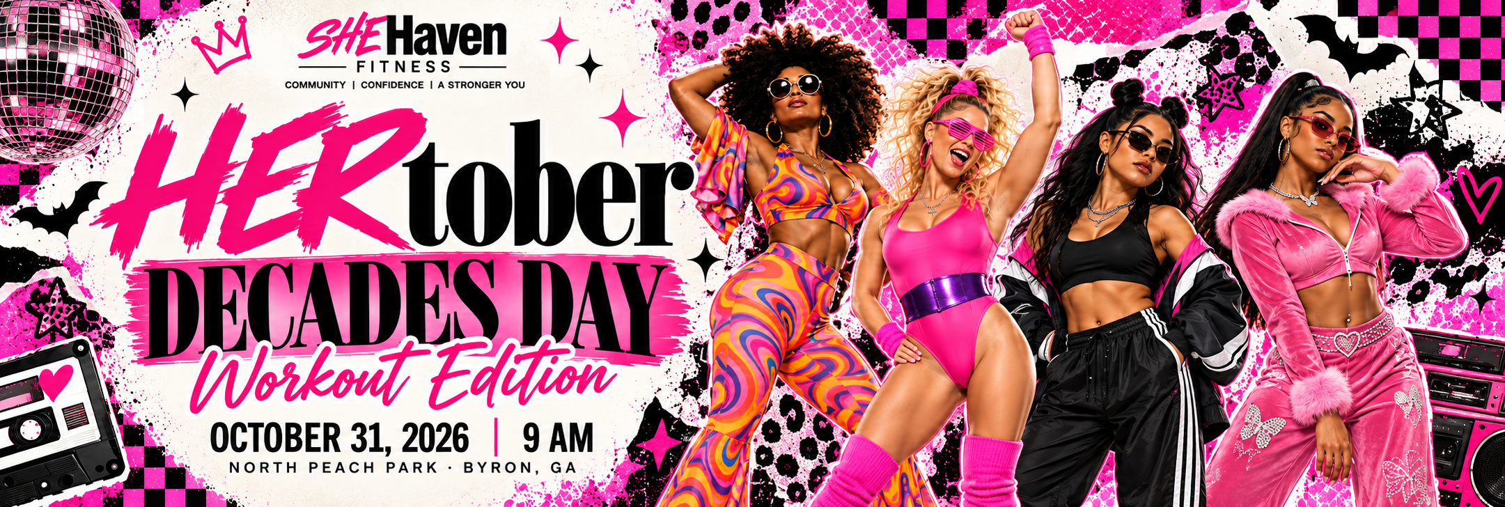 HERtober Finale: The Eras Workout promotional flyer