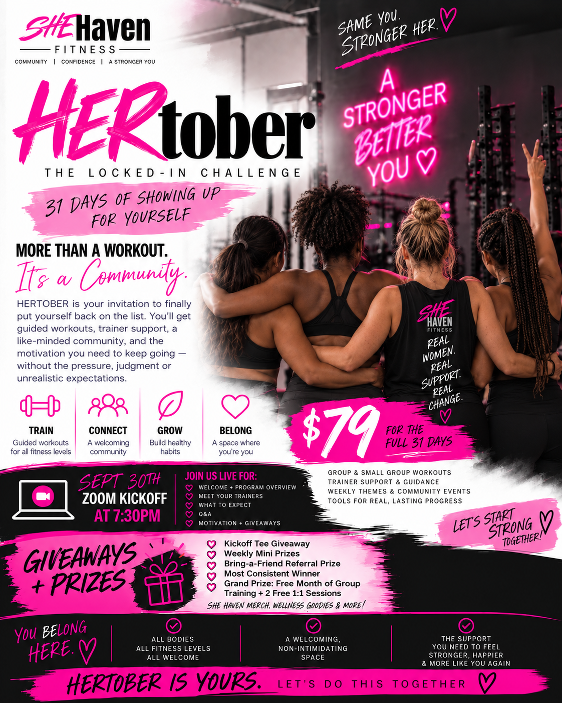 HERtober: The Locked-In Challenge — 31 days of showing up for yourself