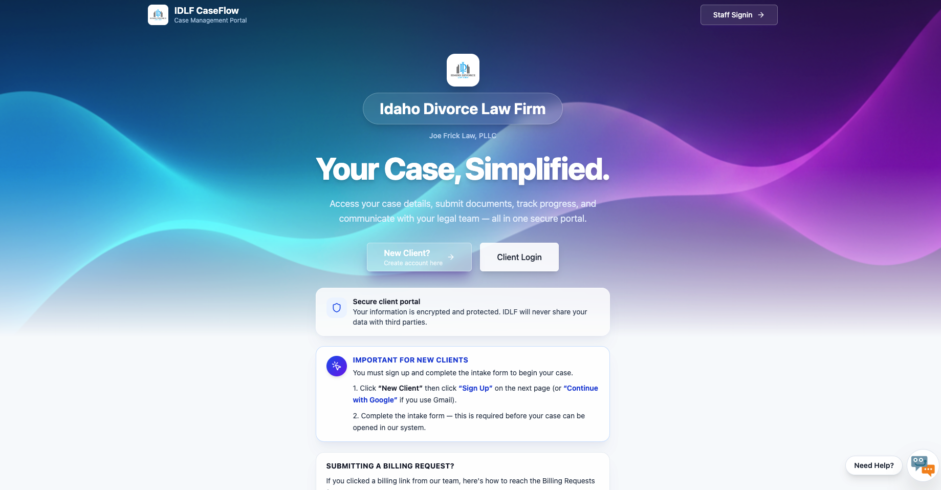 IDLF CaseFlow Template template preview