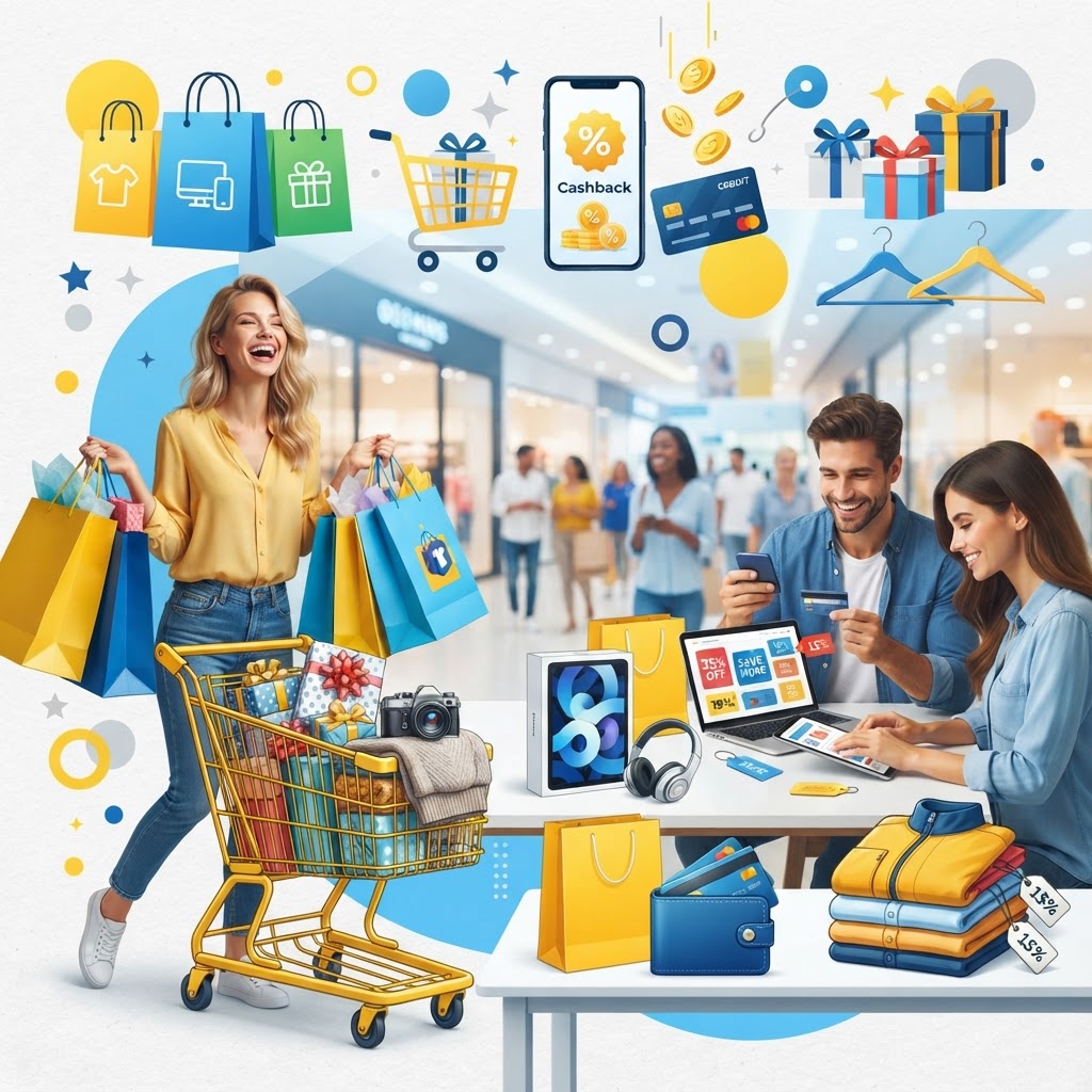 Descontos de até 70% + Cashback