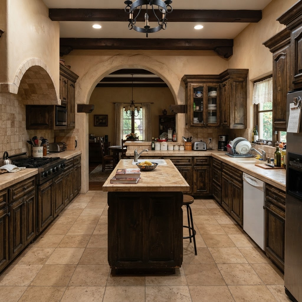 Mediterranean Kitchen Transformation — before