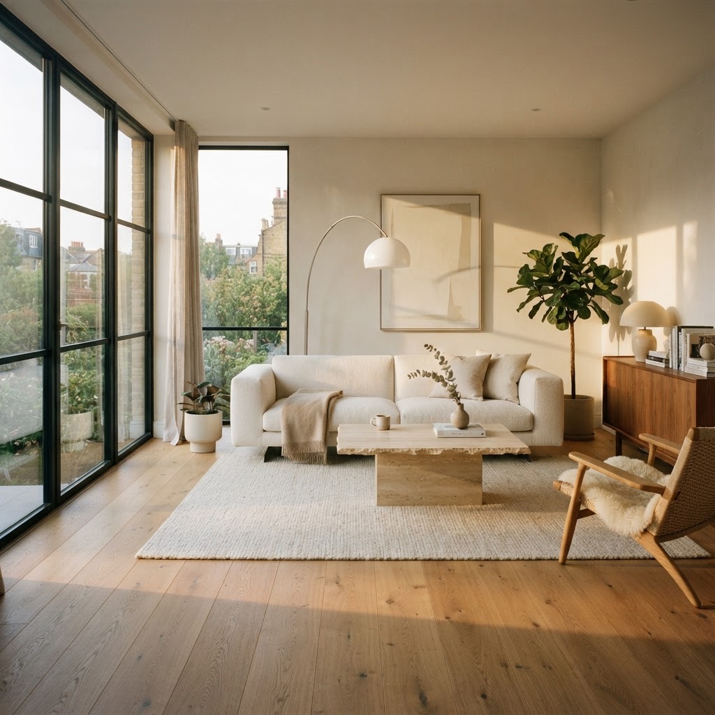 Cinematic Interior, Golden Hour