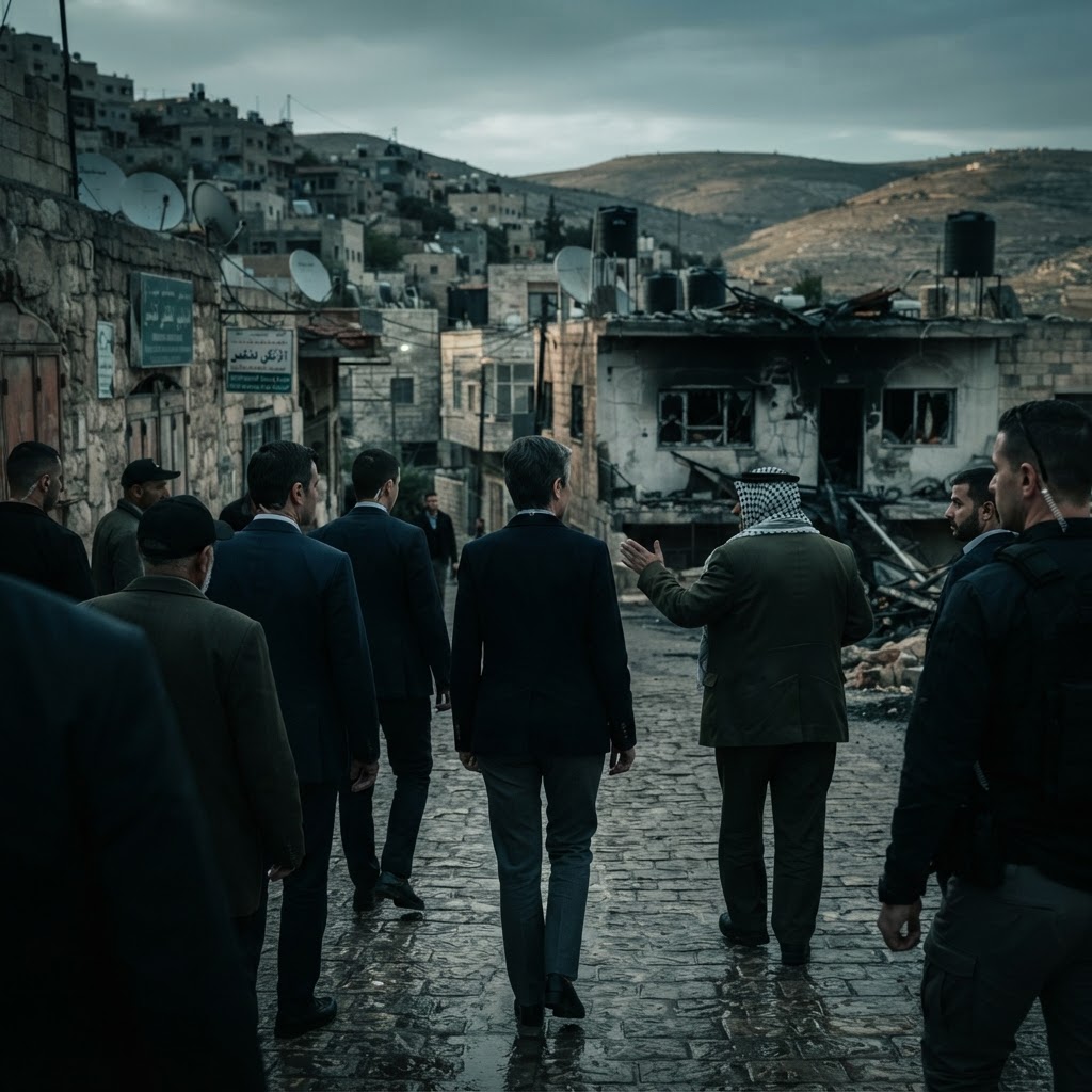 U.S. ambassador visits Palestinian town amid rise in occupied West Bank settler violence