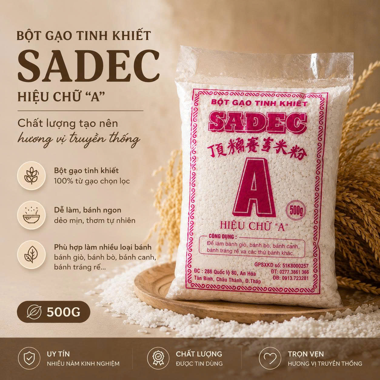 Bột Gạo Bánh Bò Gói
