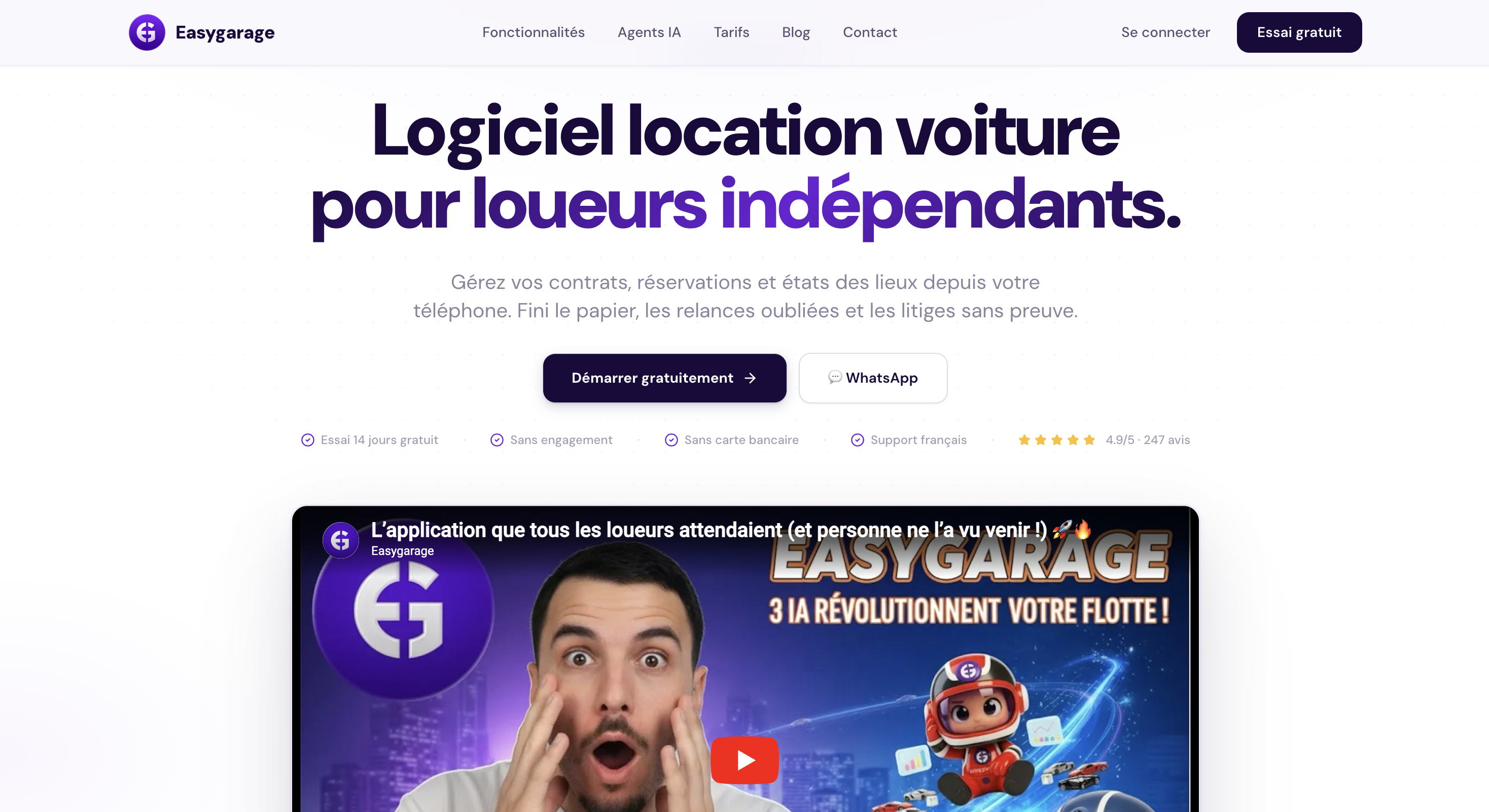 Saas presentation website template preview