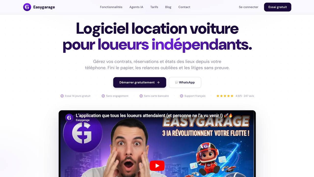 Saas presentation website template preview
