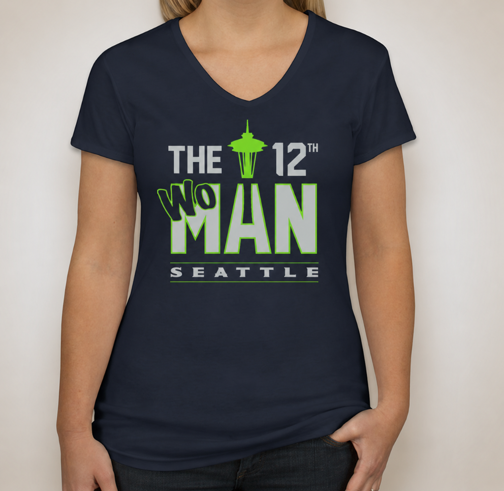 Custom t-shirt design — The 12th Woman Seattle