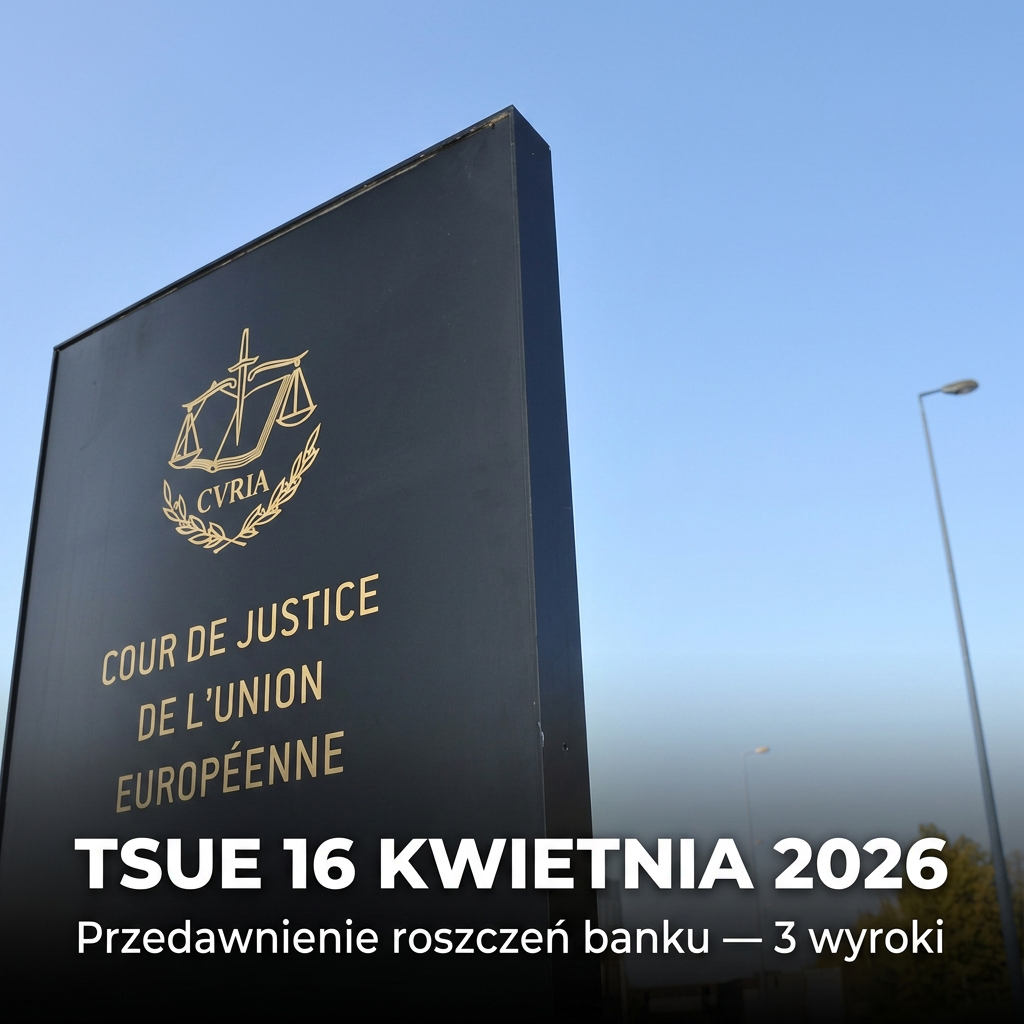 TSUE 16 kwietnia 2026: przedawnienie roszczeń banku