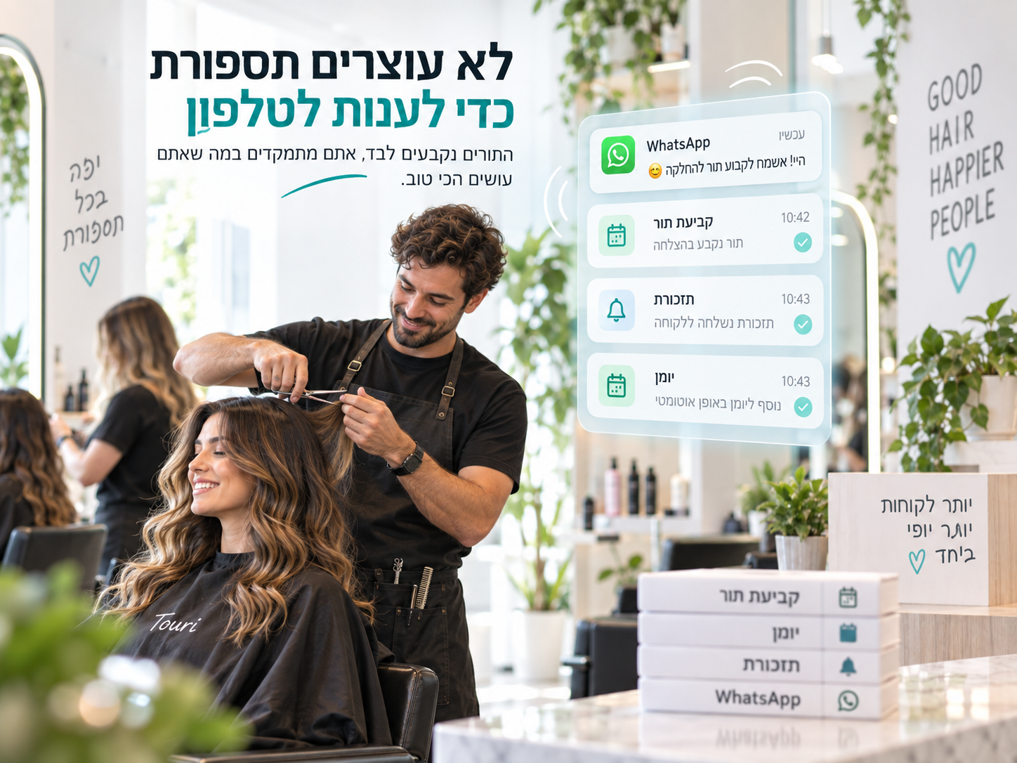 לא עוצרים תספורת כדי לענות לטלפון
