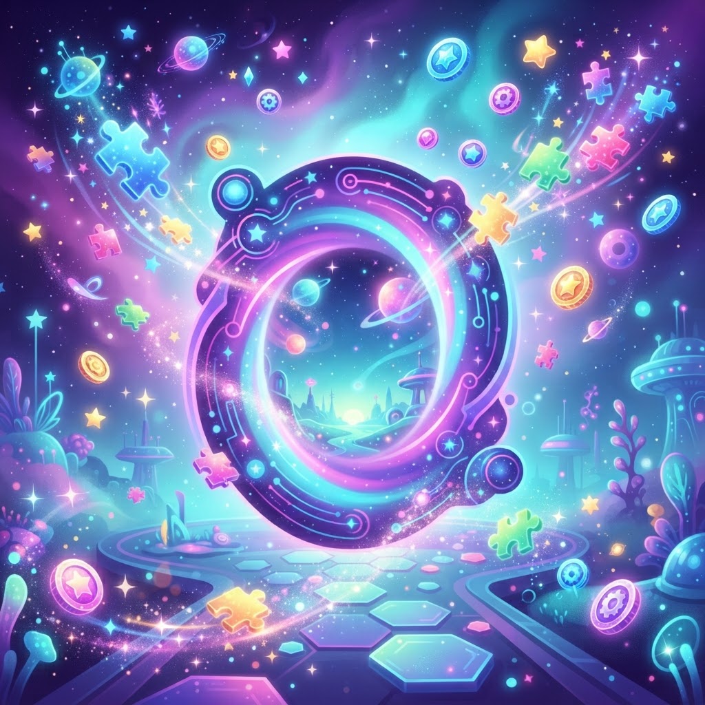 Puzzle spark background