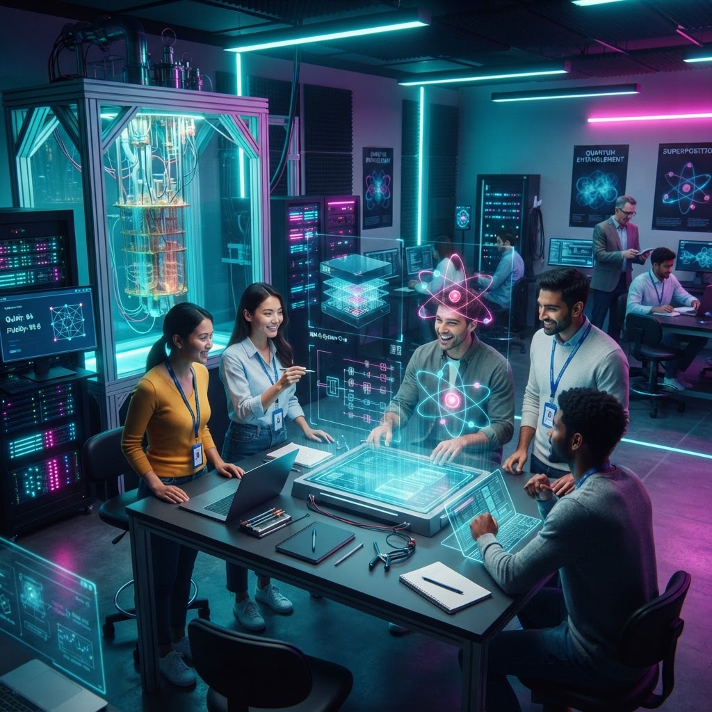 Holographic Circuit Classroom