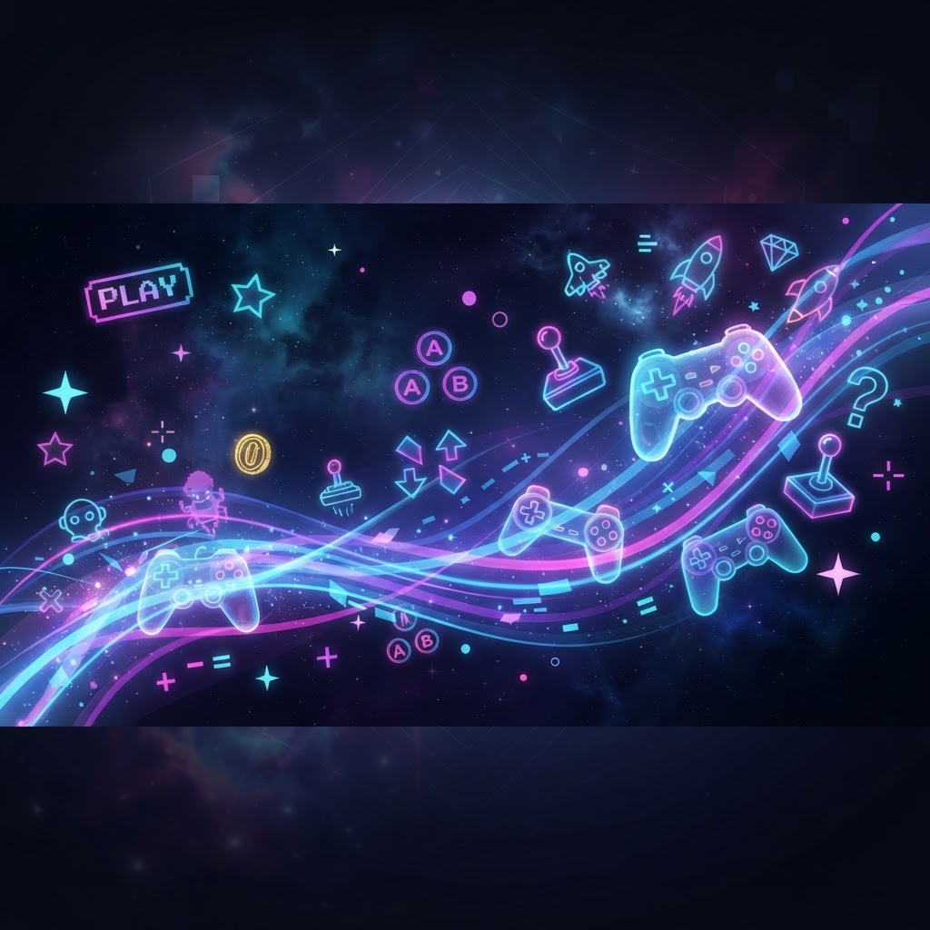 Arcade glow background