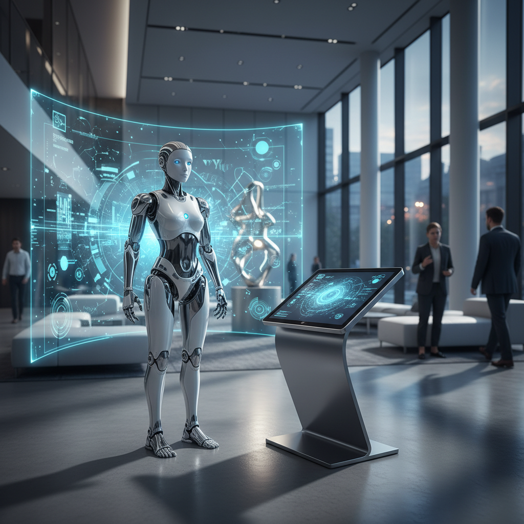 Enterprise humanoid robot with AI interface
