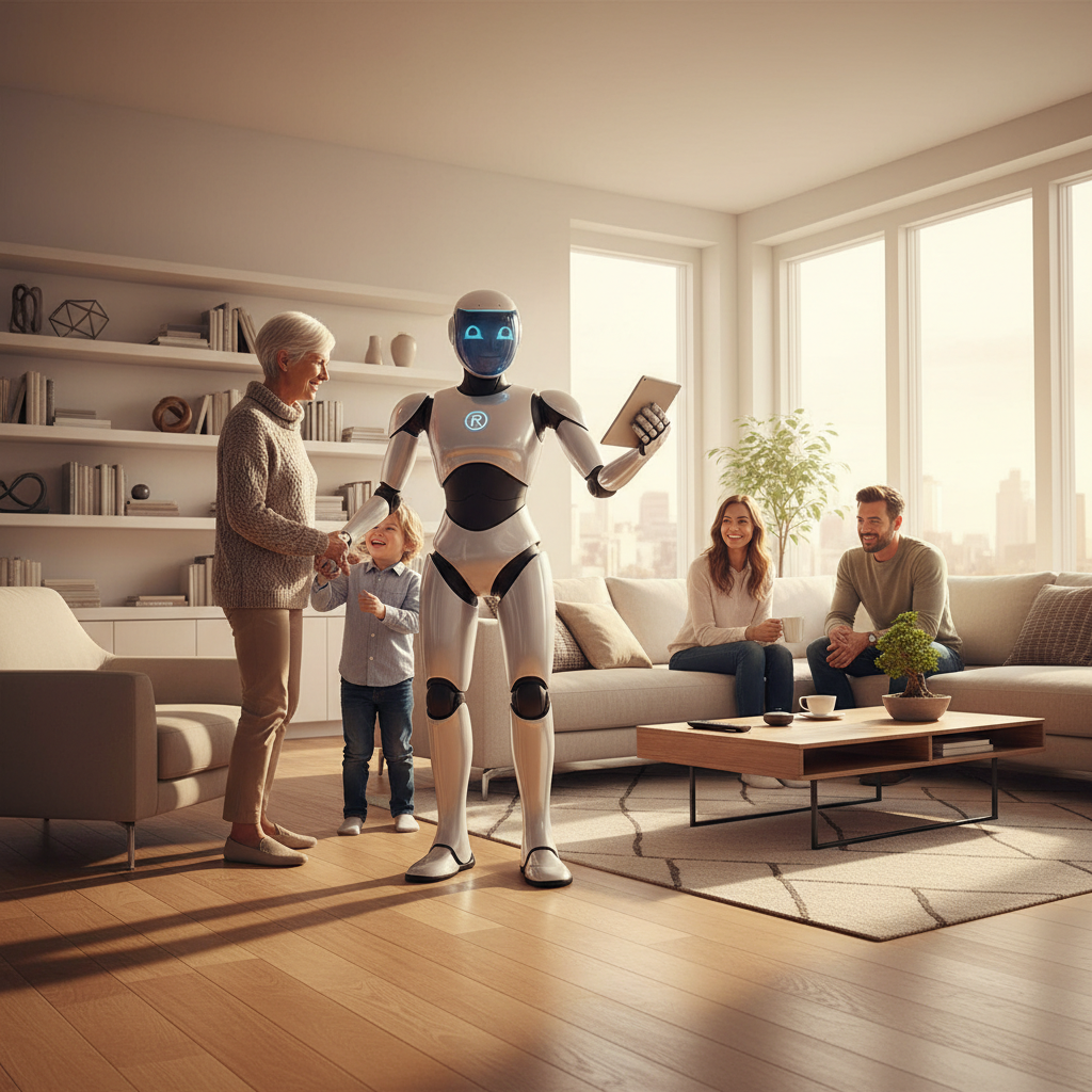 FamilyBot assisting a family at home