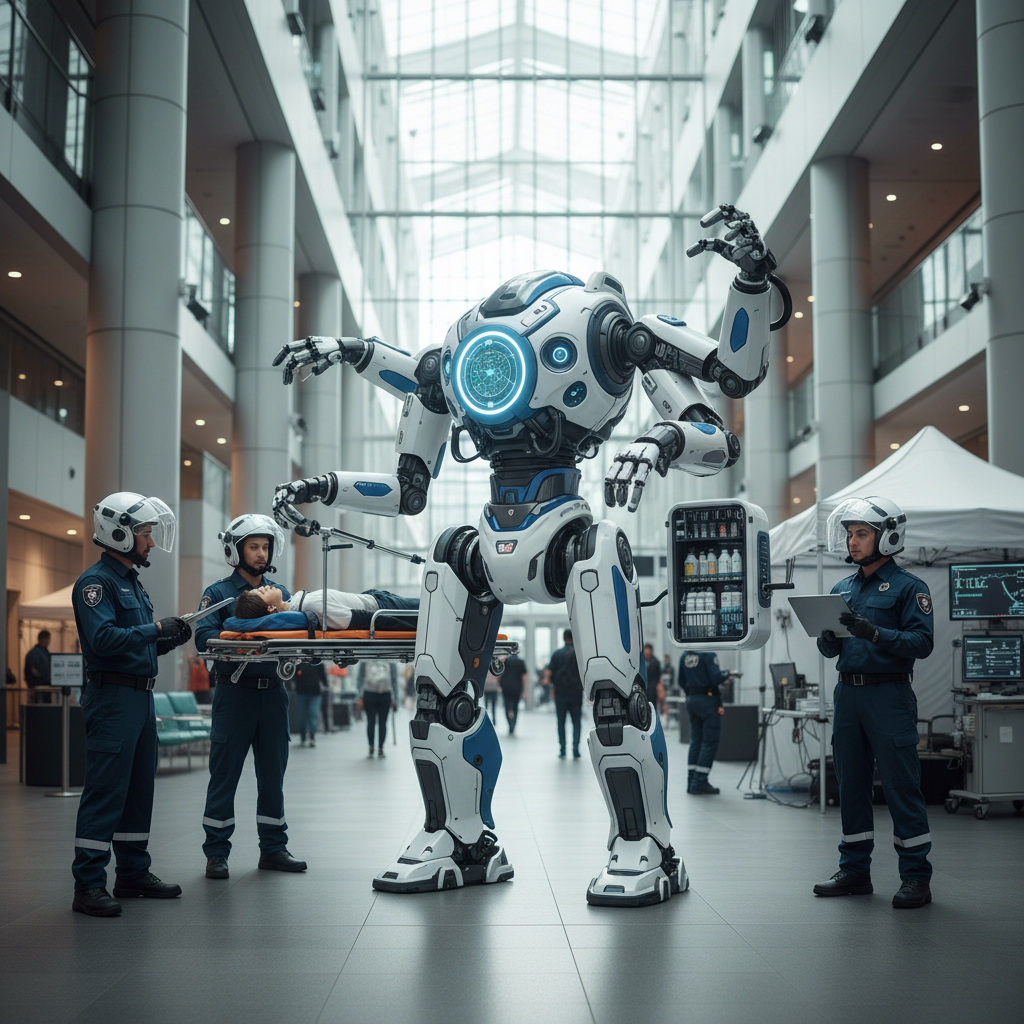 EMSBot robot supporting emergency medical response