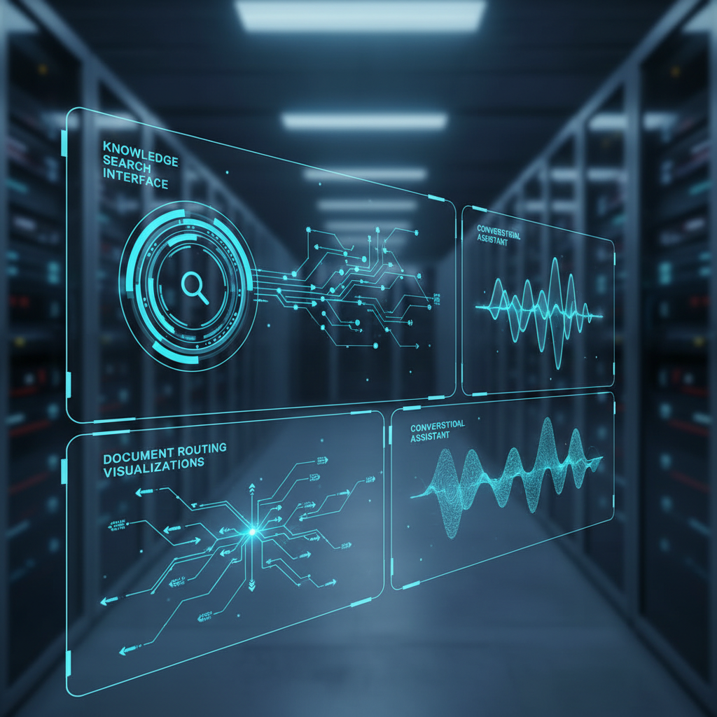 Enterprise AI workflow dashboard graphic