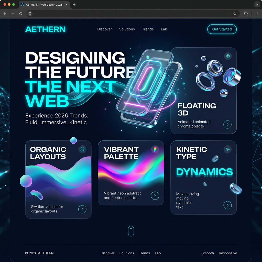 Top Web Design Trends 2026: 3D Immersion, Organic Layouts, AI Personalization & What's Actually Working