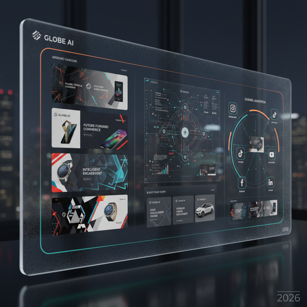 AI creative content generation scaling multiple ad variations across marketing channels