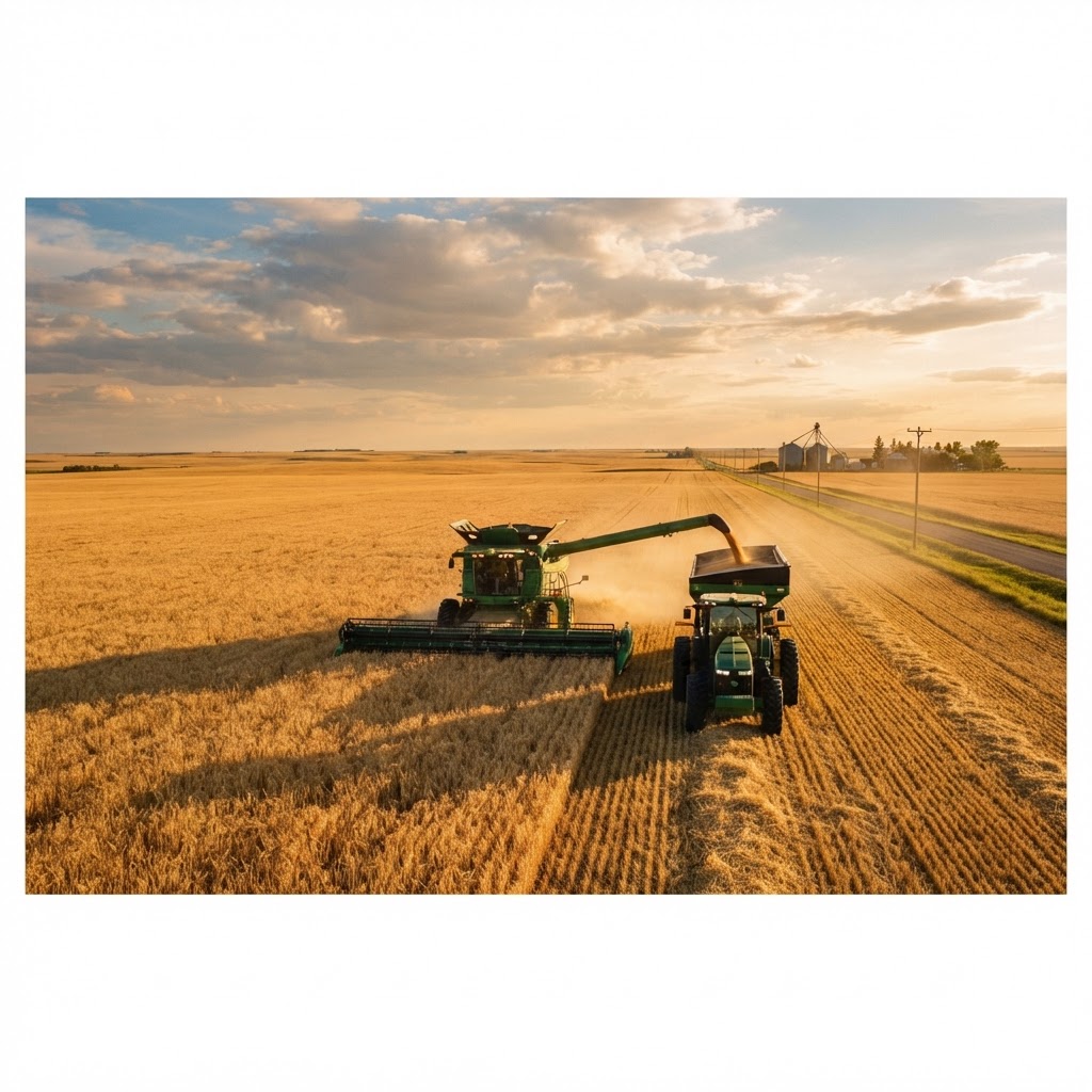 Grain Harvest Crew – Manitoba Prairies