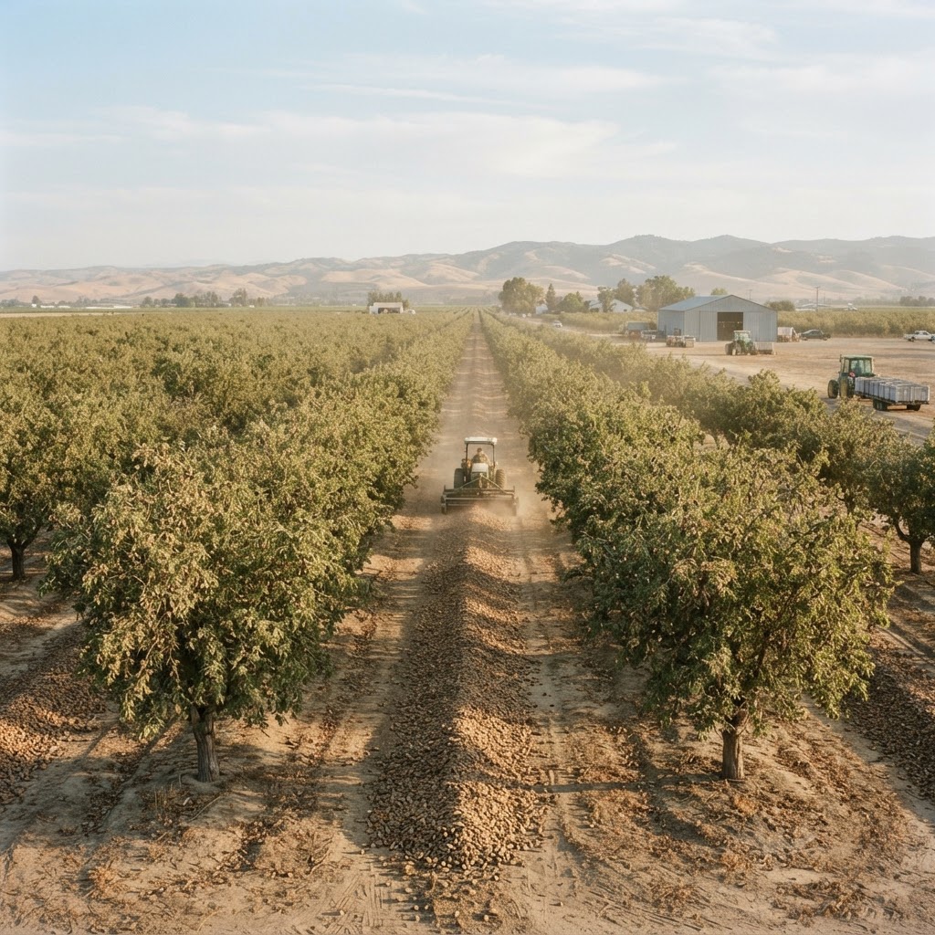Almond Harvest – Central Valley