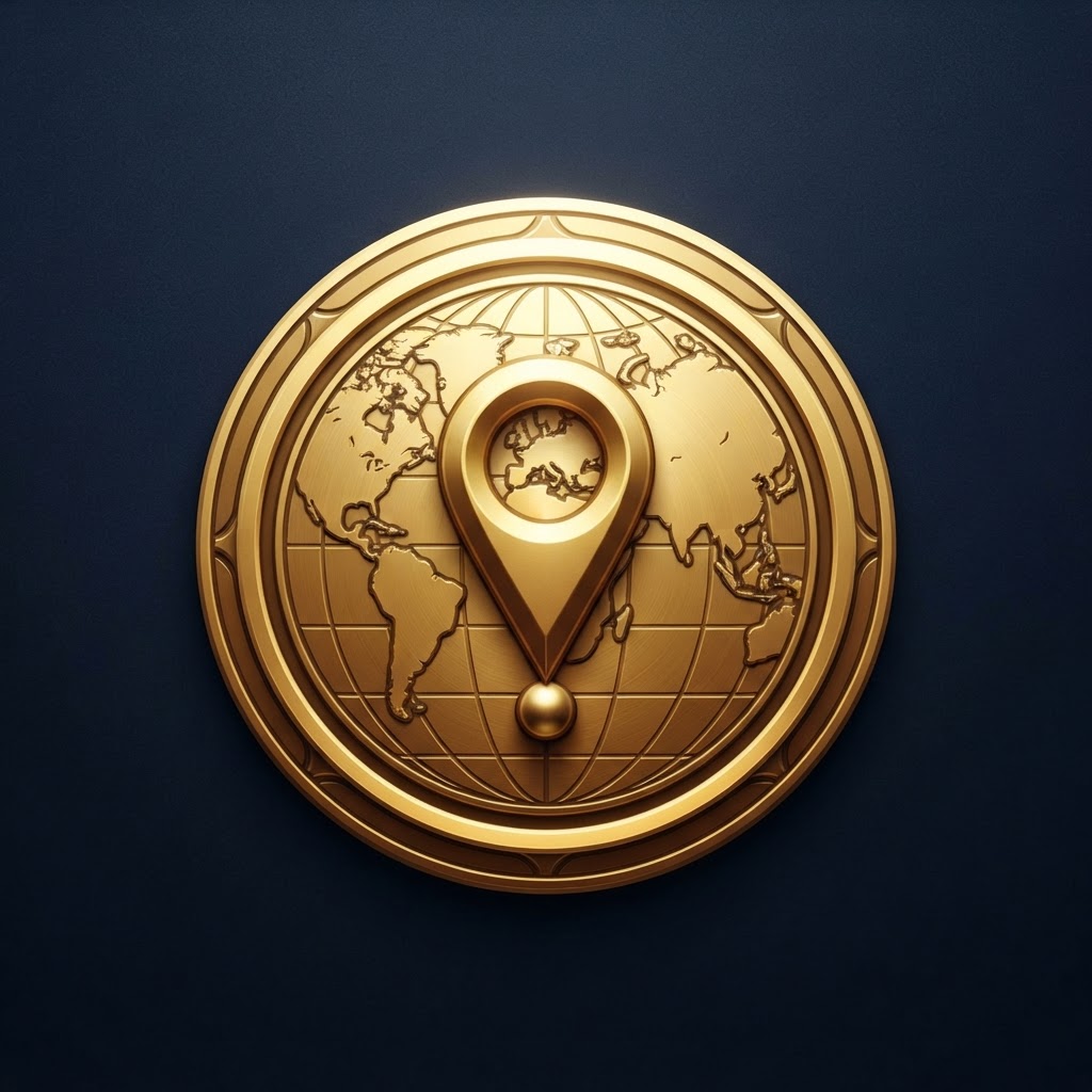 Logo 3 — Złoty medalion z pinem