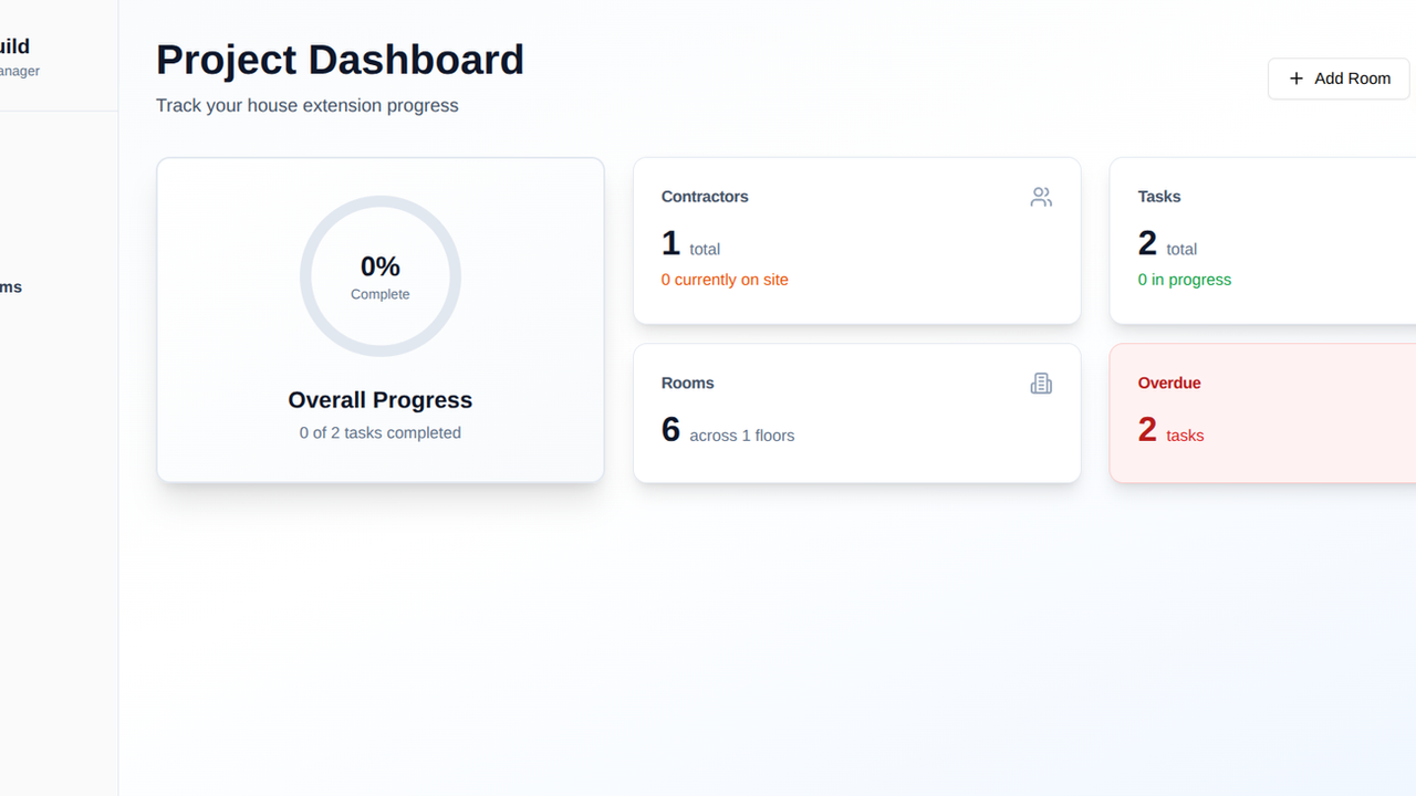 Homebuild Extension Manager template preview