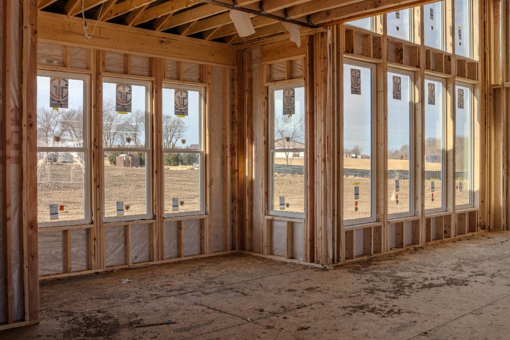 Interior framing with windows