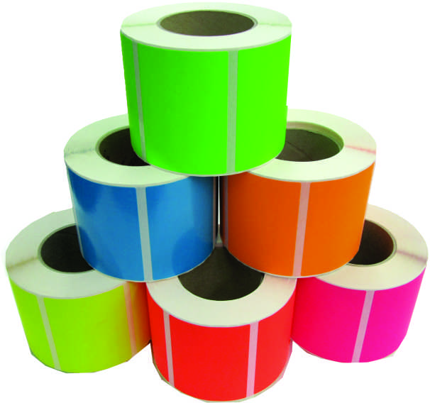 Coloured Blank Label Rolls