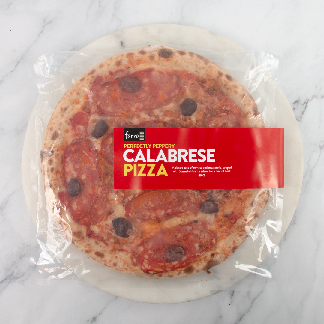 Farro Calabrese Pizza Label