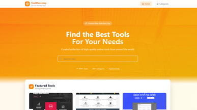 ToolDirectory - List of online tools template preview