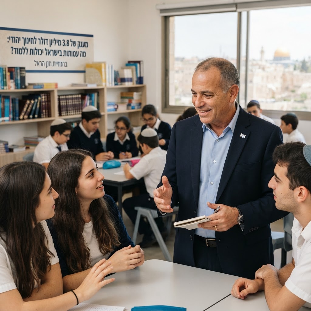מענק של 3.8 מיליון דולר לחינוך יהודי: מה עמותות בישראל יכולות ללמוד -חנן הראל