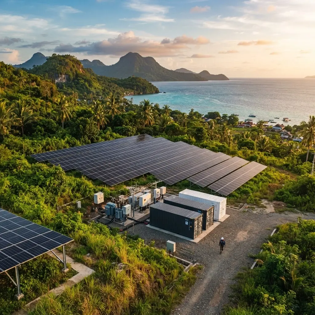 Island Solar-Storage Microgrid