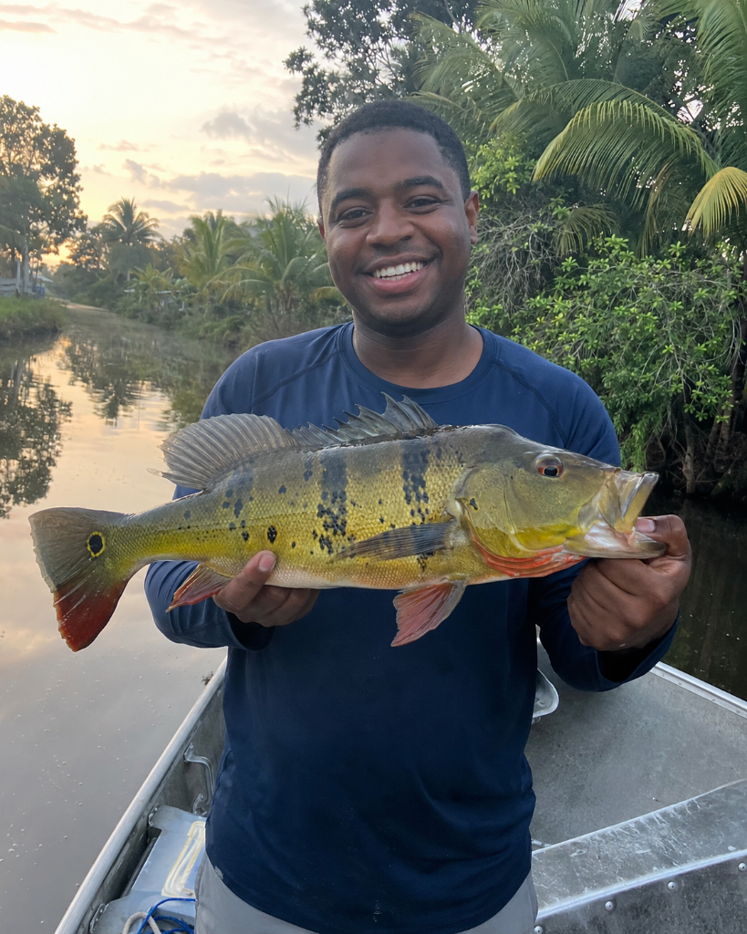 South Florida delivered today. What a peacock bass! 🐟
