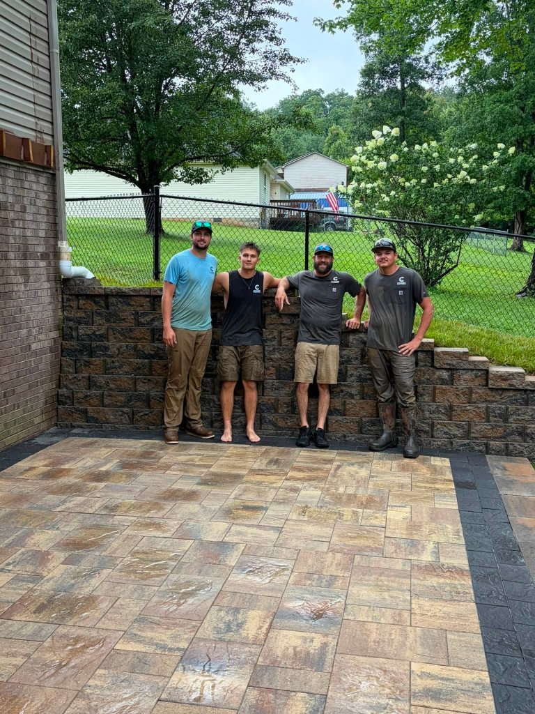 Retaining Wall, Raised Paver Patio & Sod - Weekend Ready! 2