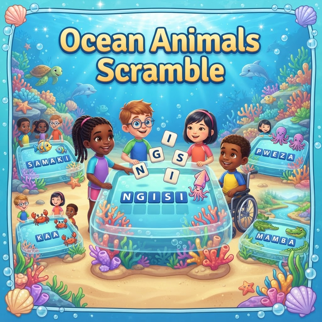 Ocean Animals Scramble