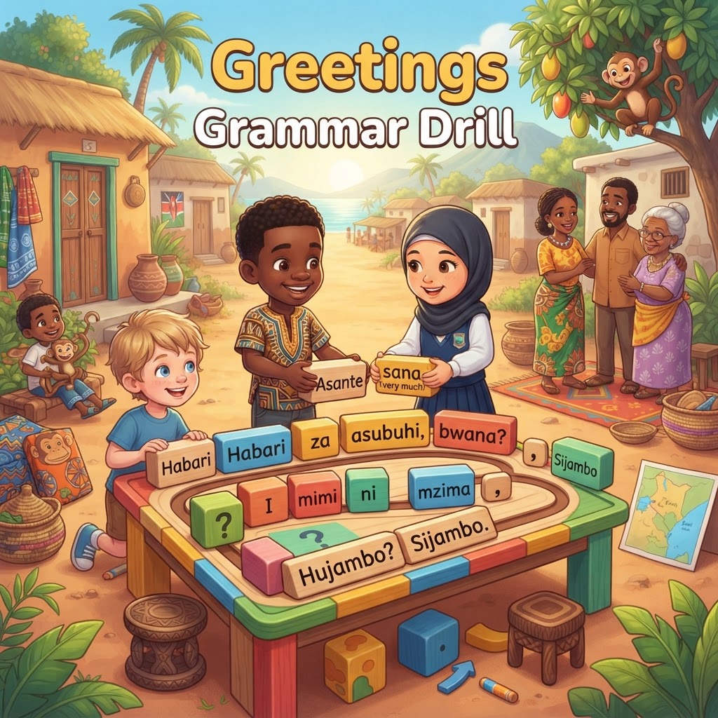 Greetings Grammar Drill