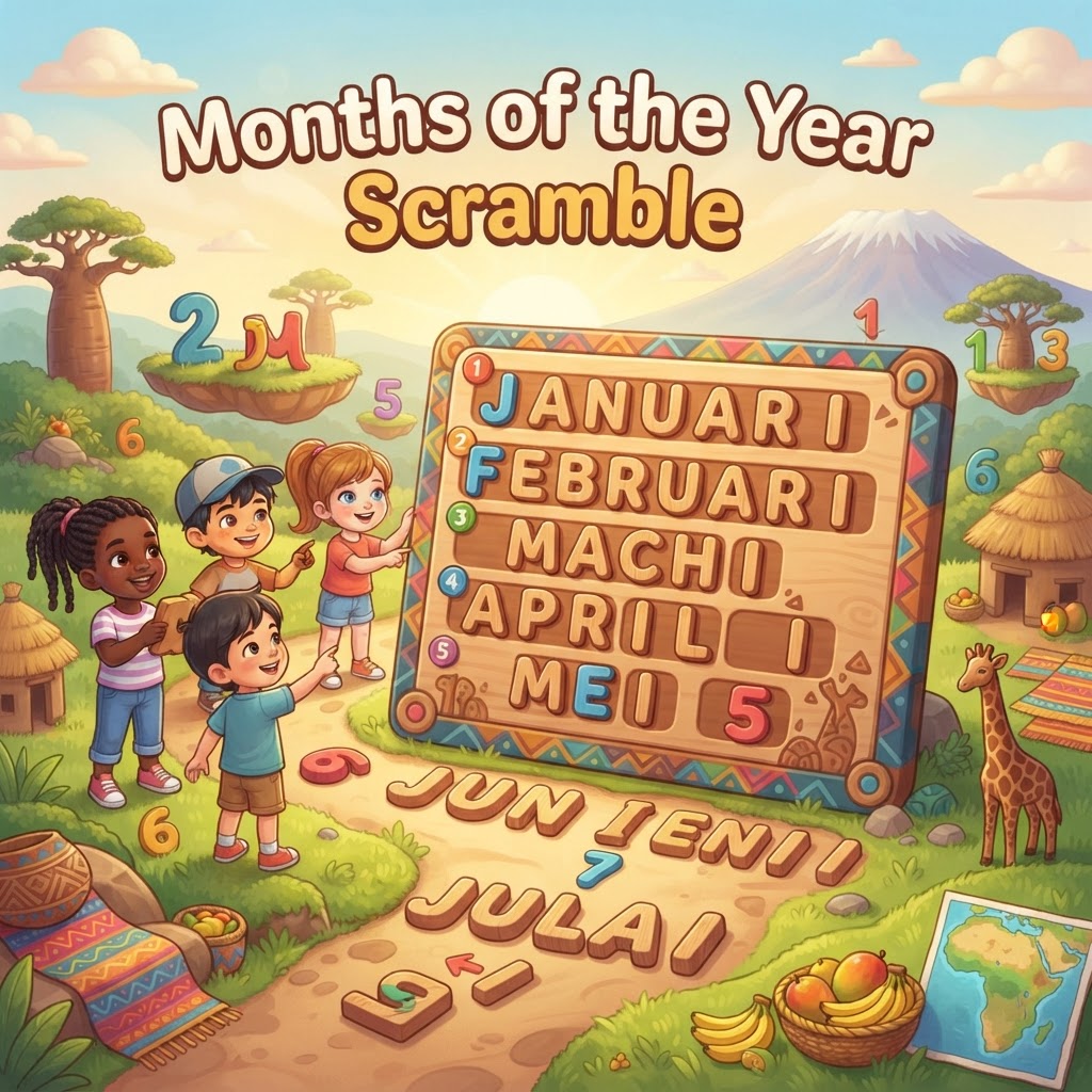 Months of the Year Scramble