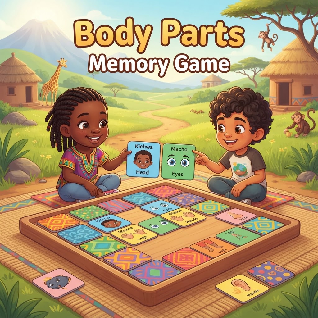 Body Parts Memory Game