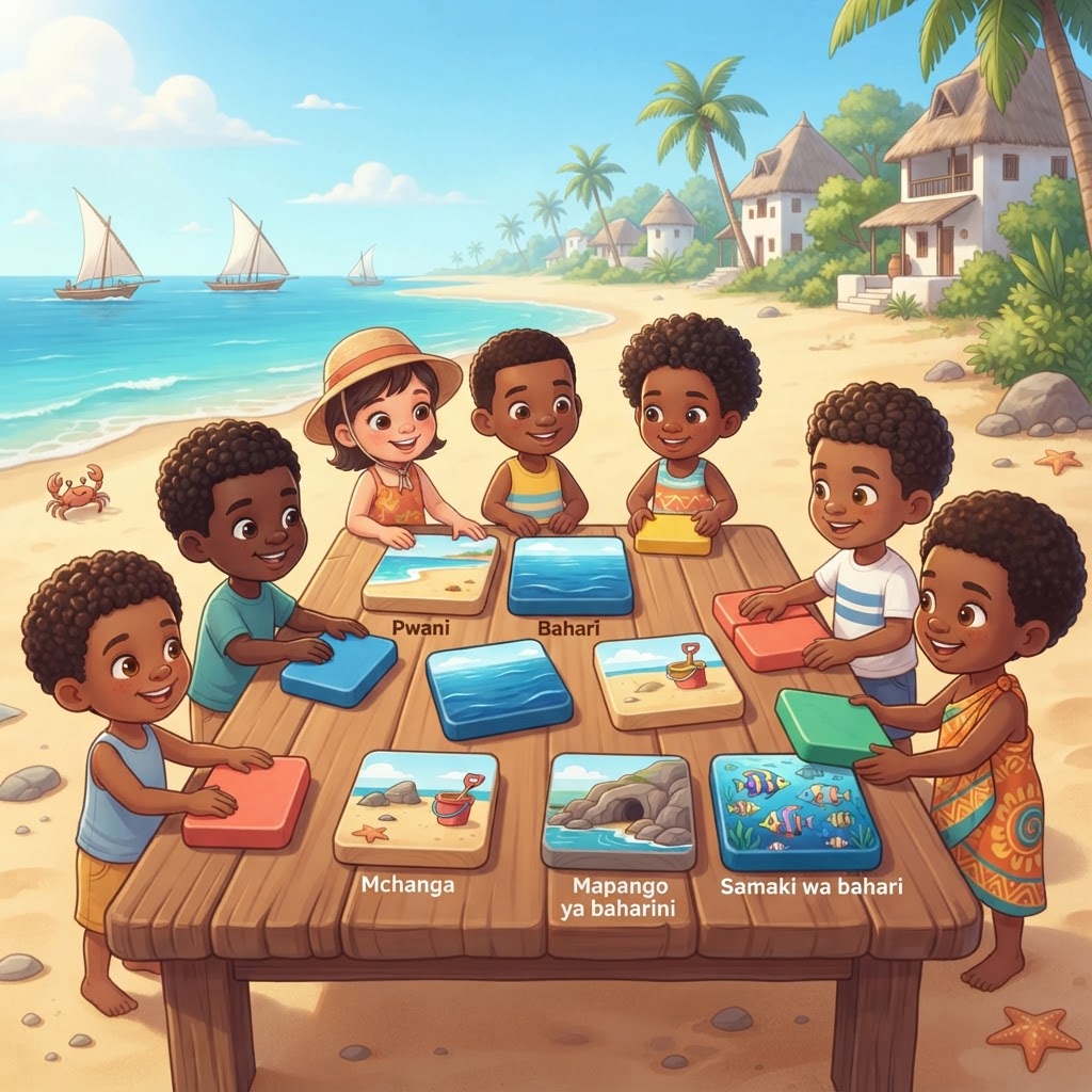 Coast and Beach Vocabulary Match
