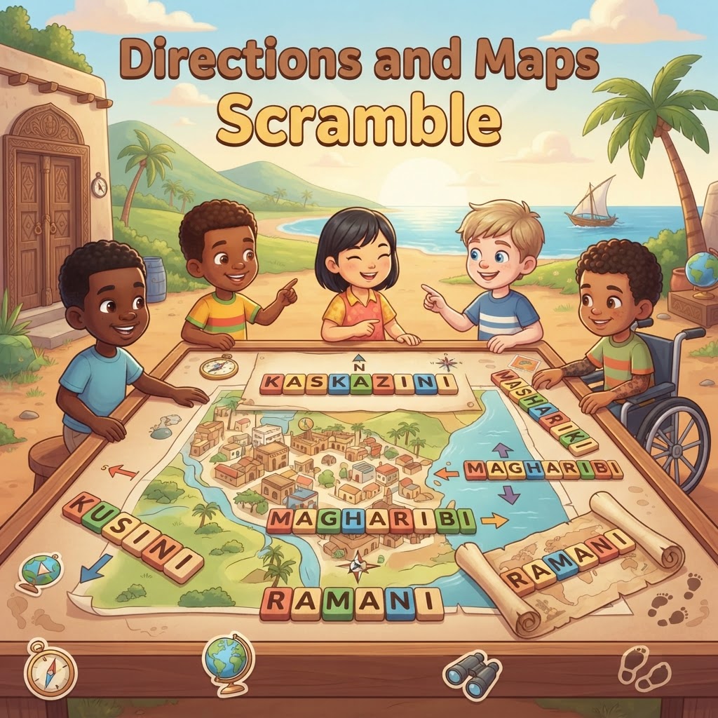 Directions and Maps Scramble