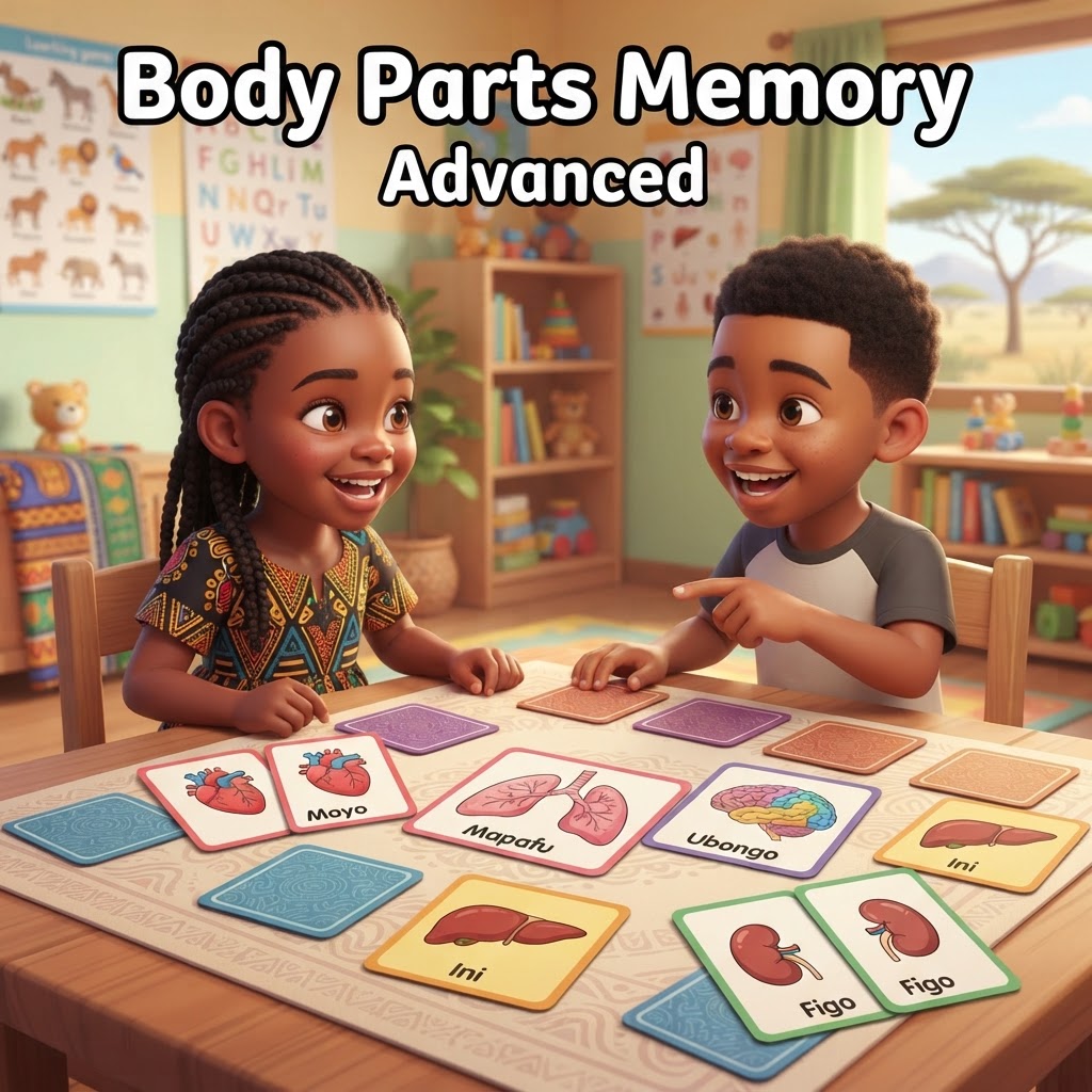 Body Parts Memory Advanced