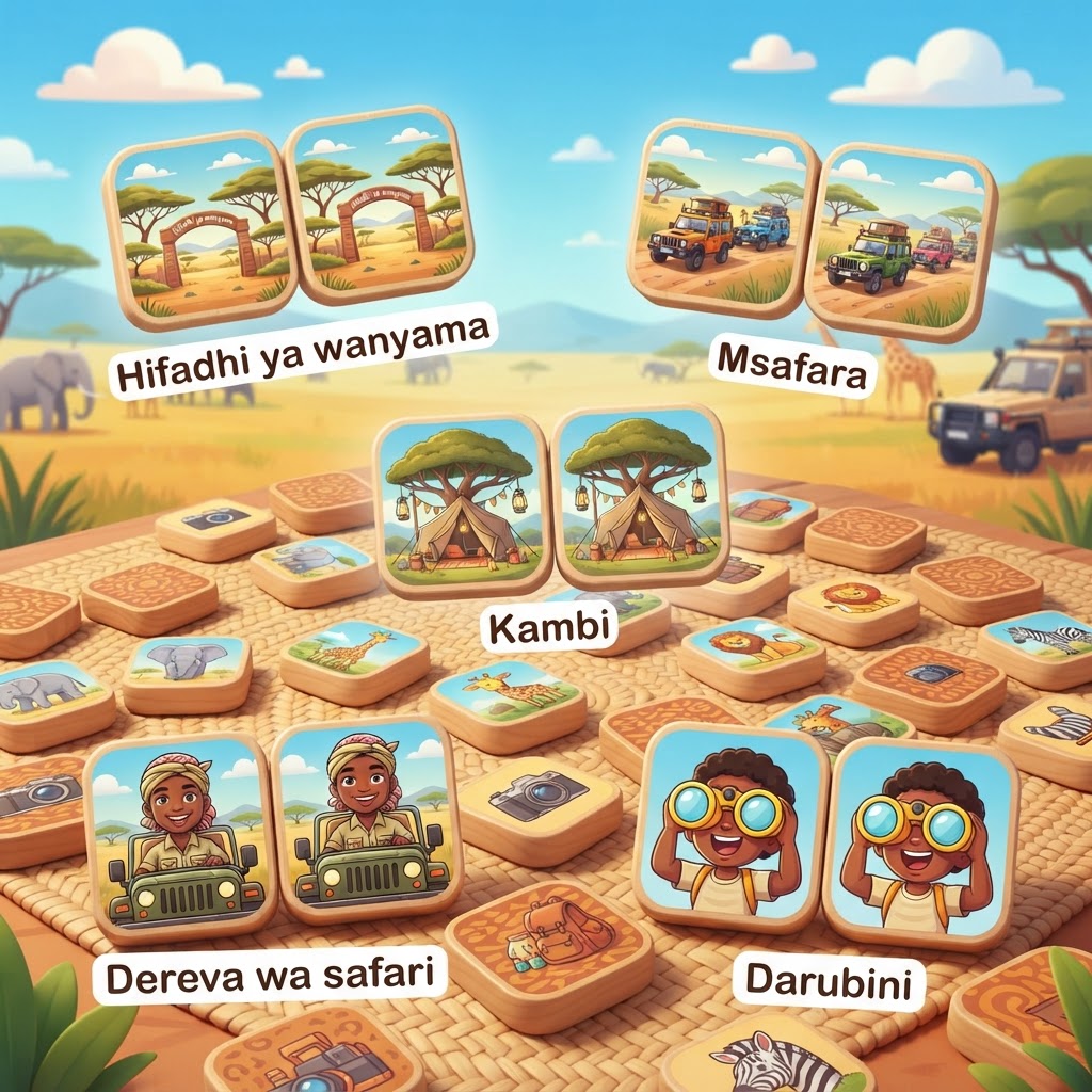 Safari Vocabulary Match
