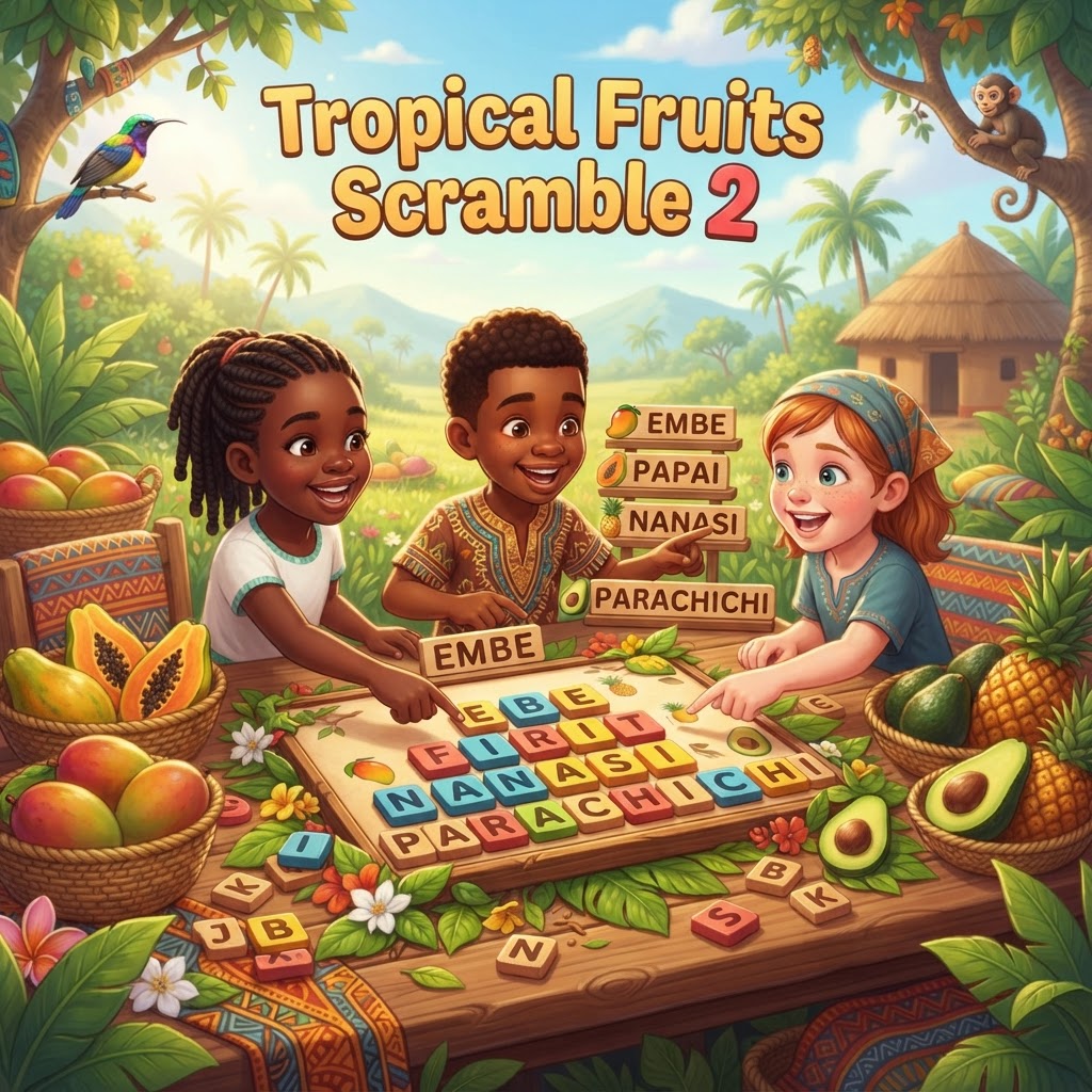 Tropical Fruits Scramble 2