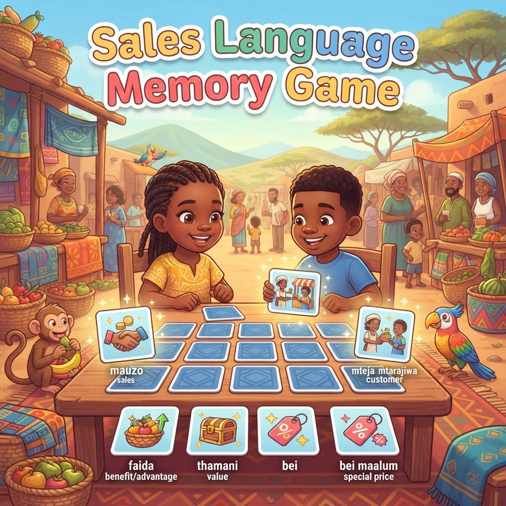 Sales Language Memory Game